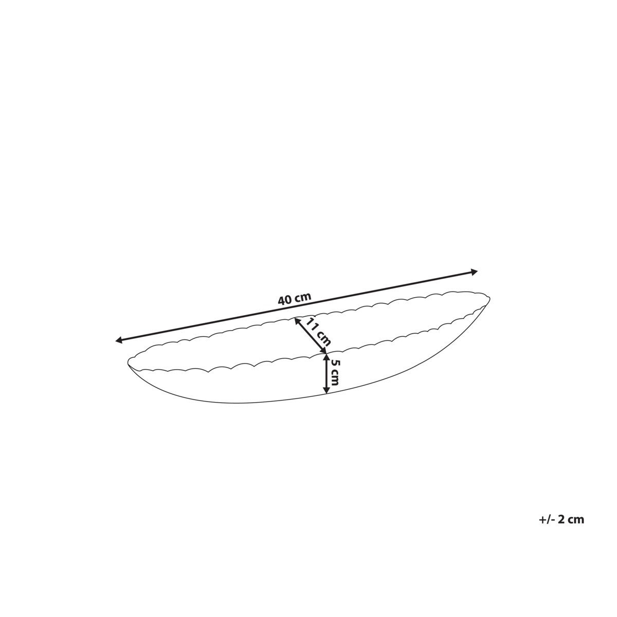 Patera dekoracyjna liść miedziana CARACOL