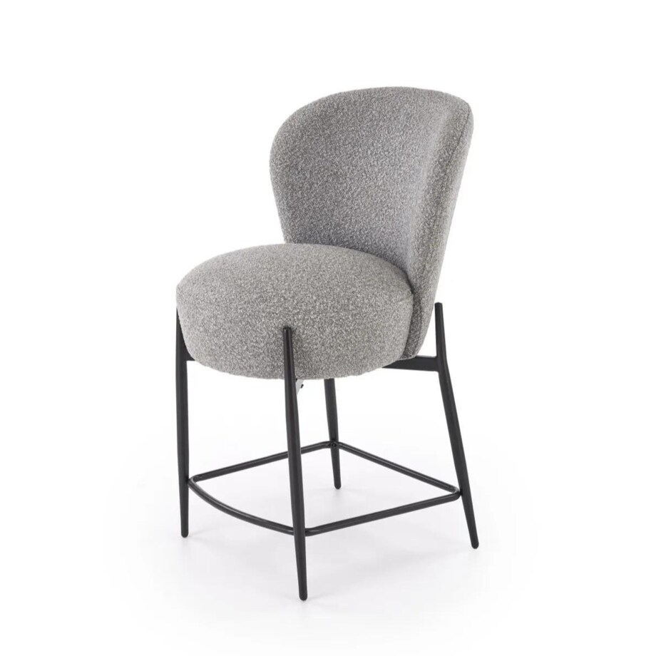 Hoker niski H126 VELVET szary