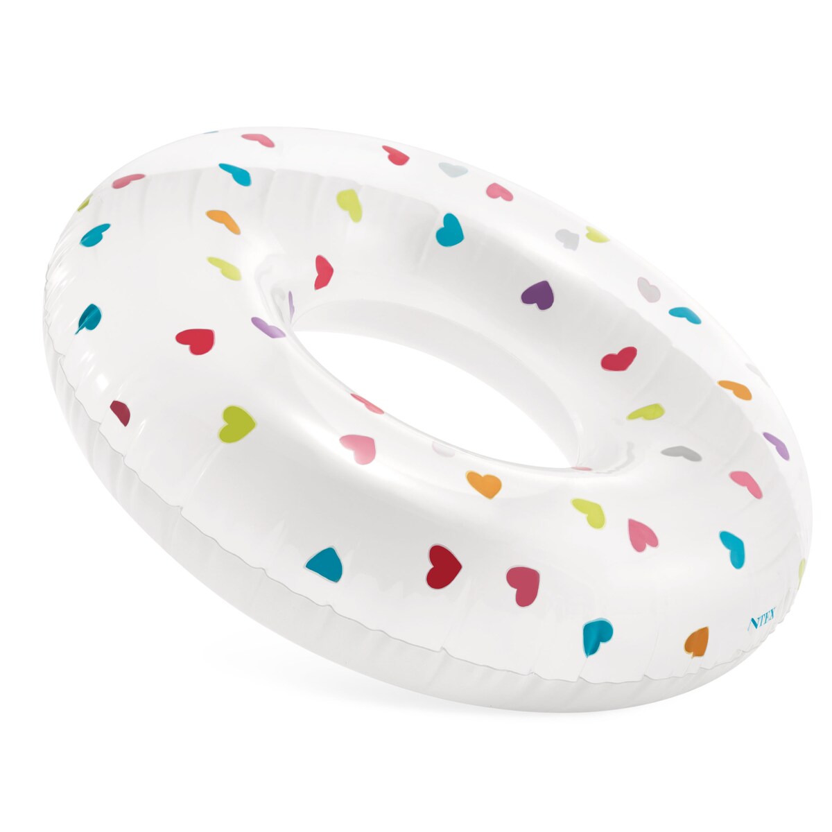 Koło dmuchane plażowe do pływania serca 81 cm Intex 59259-01