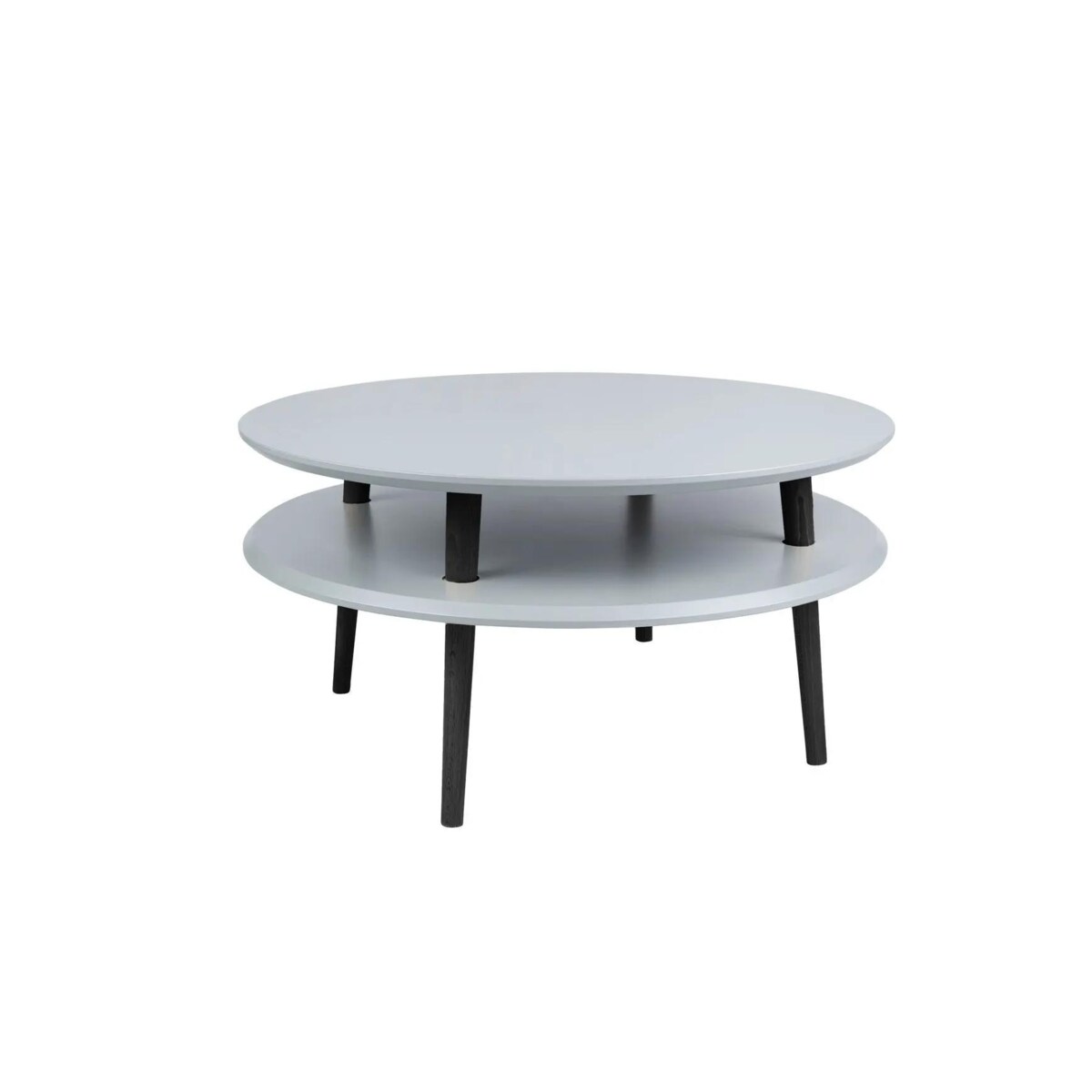 Stolik kawowy UFO Low ciemnoszary czarne nogi