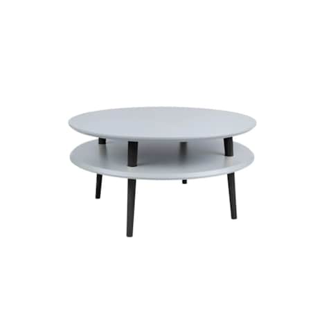 Stolik kawowy UFO Low ciemnoszary czarne nogi