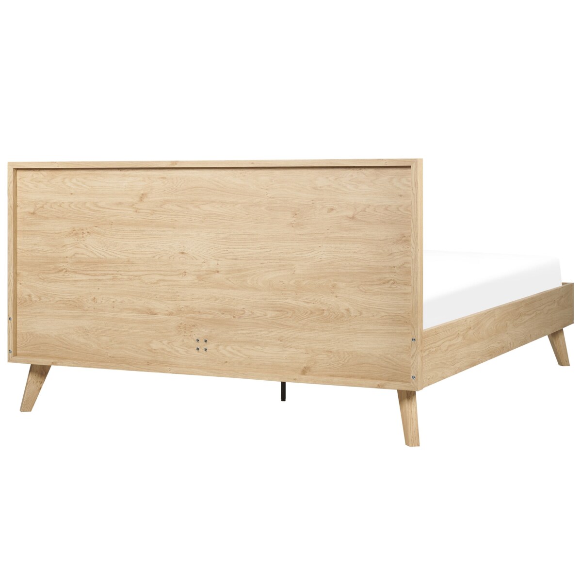 Łóżko rattanowe 160 x 200 cm jasne drewno MONPAZIER