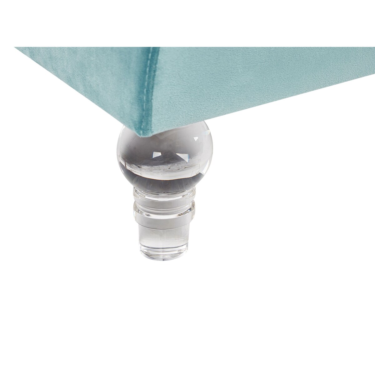 Sofa 3-osobowa welurowa jasnoniebieska ARVIKA