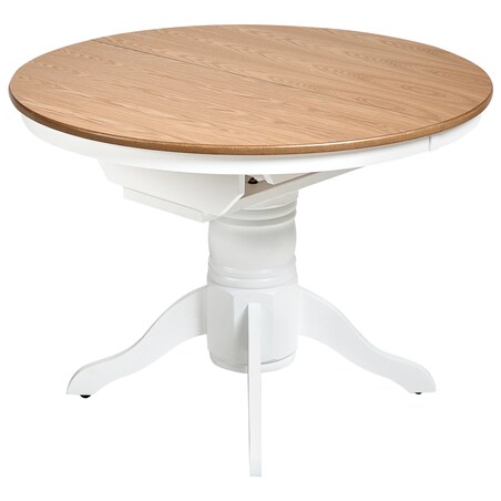 Stół do jadalni rozkładany AKRON Jesion jasny 106/150 cm 106 cm Drewno