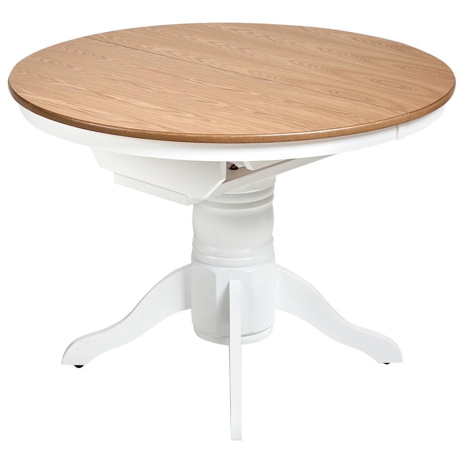 Stół do jadalni rozkładany AKRON Jesion jasny 106/150 cm 106 cm Drewno