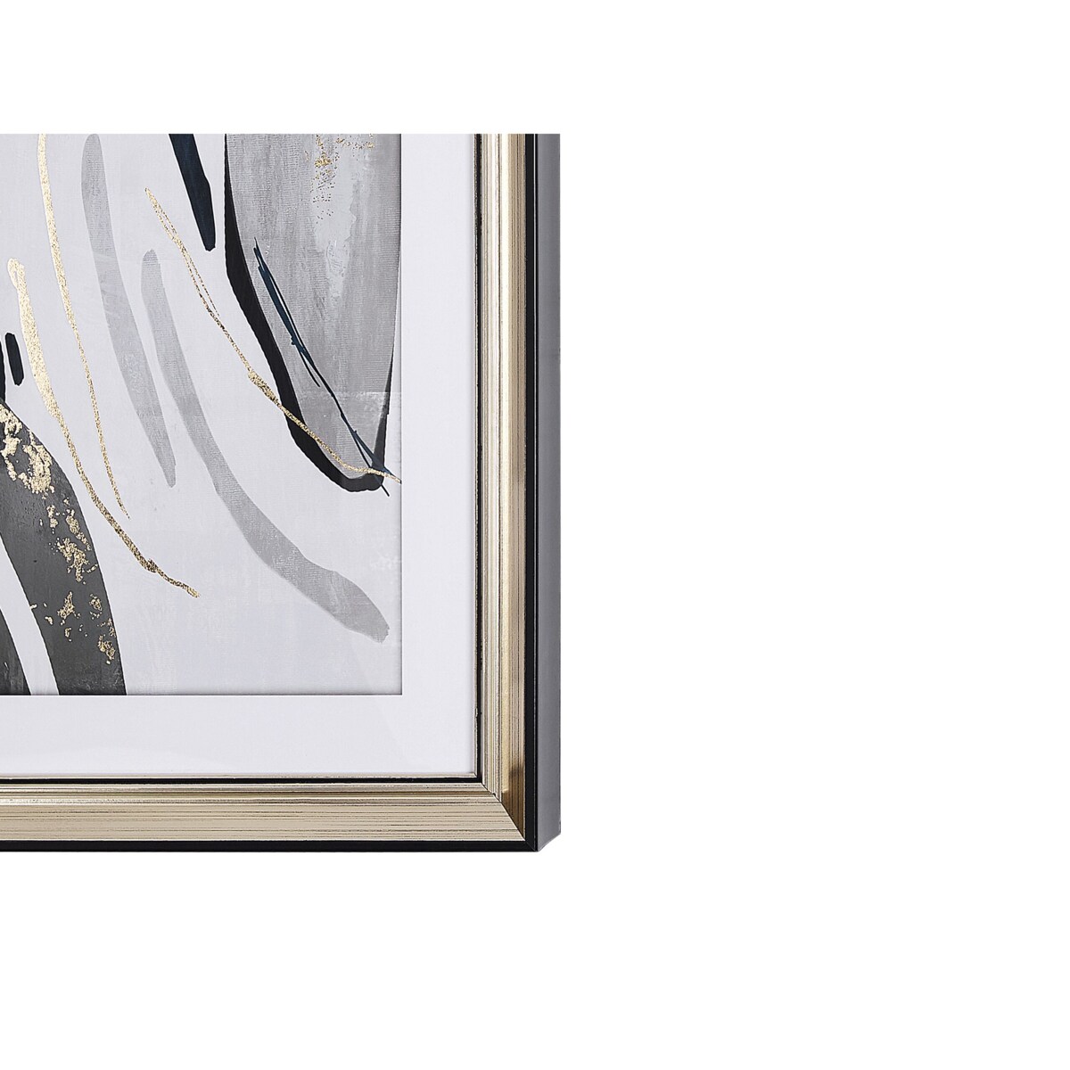 Obraz w ramie abstrakcja 30 x 40 cm szary HIDMO