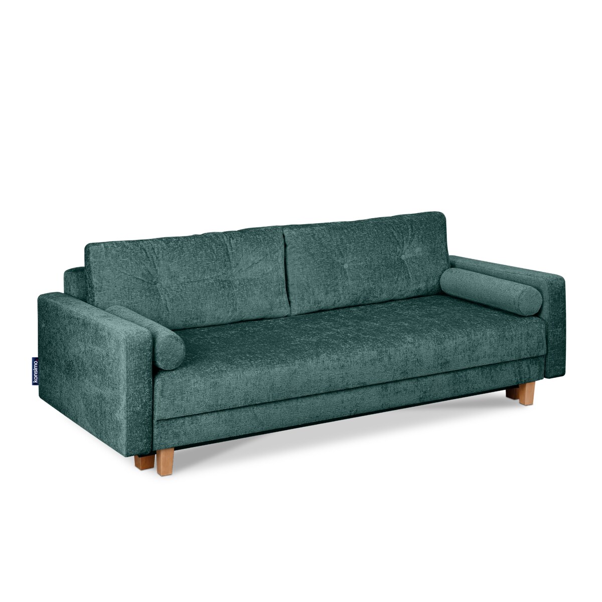 KONSIMO ERISO Sofa 3-osobowa, kolor niebieski