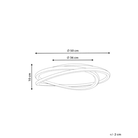 Lampa sufitowa LED biała LEYLAN
