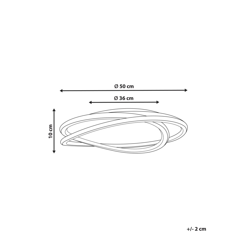 Lampa sufitowa LED biała LEYLAN