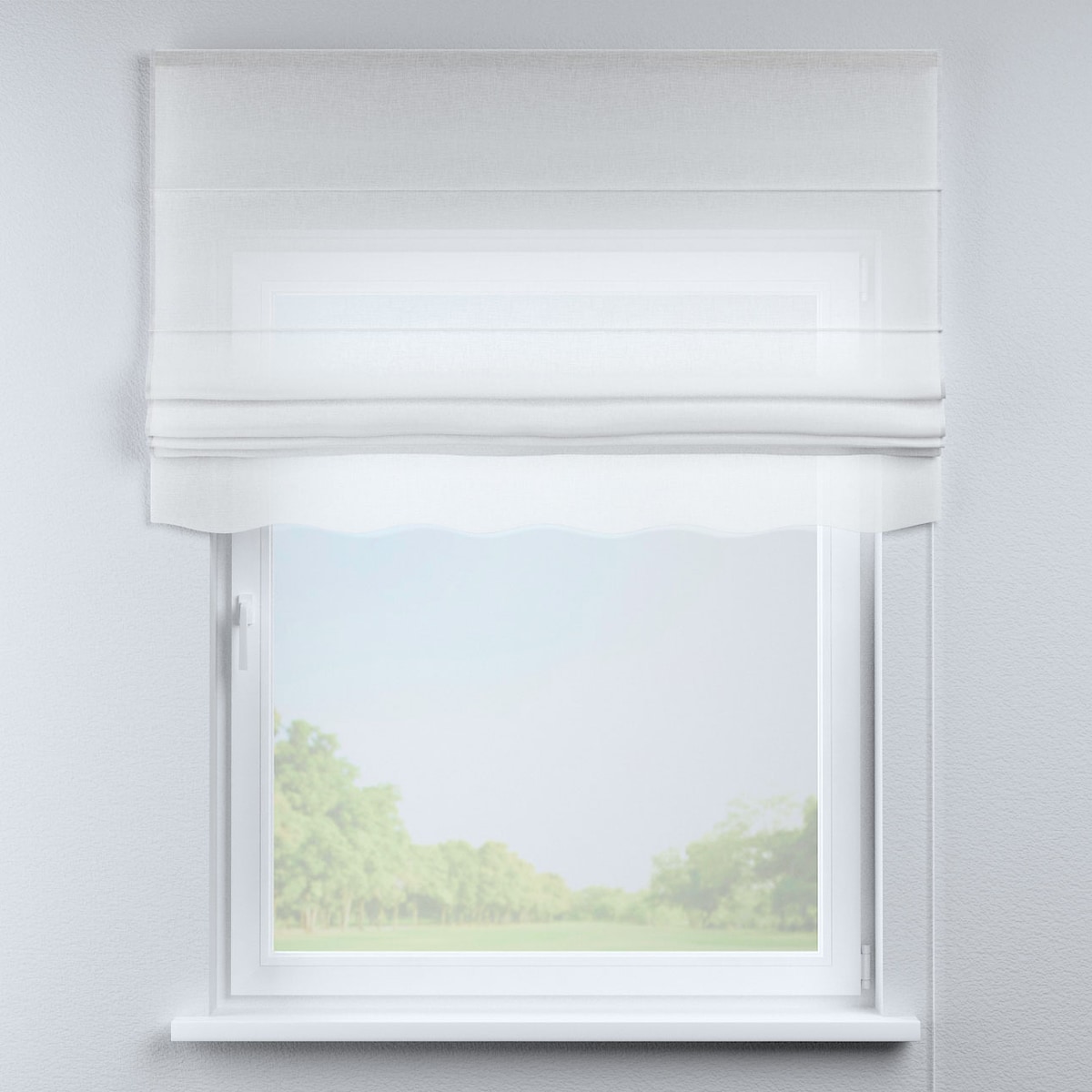 Roleta rzymska Florencja 120x170 prześwitująca ecru