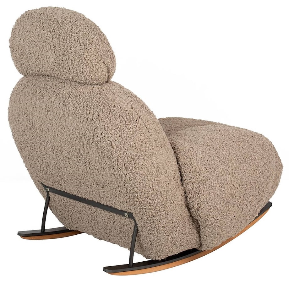 Pluszowy fotel bujany PLUSH TEDDY KH0101009574 ciemny beżowy, King Home