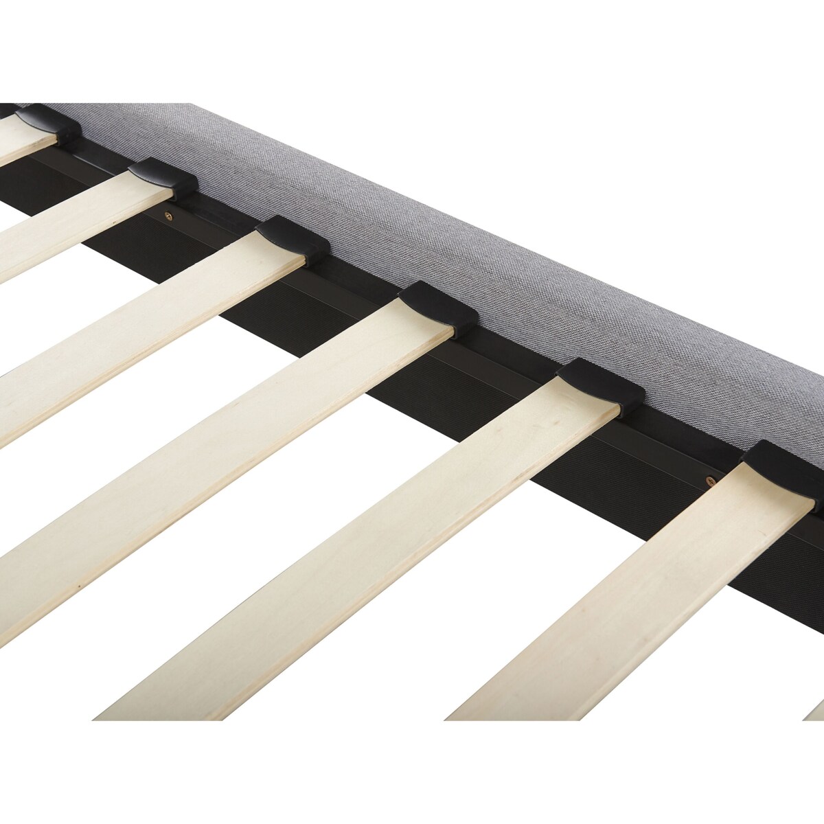 Łóżko tapicerowane 160 x 200 cm jasnoszare POITIERS