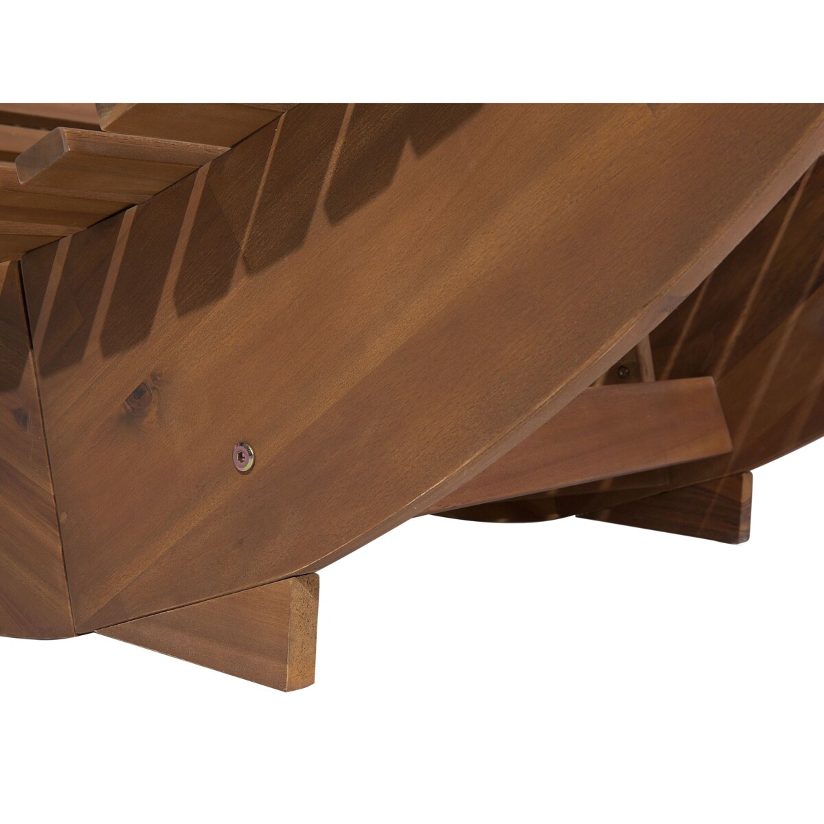 Leżak ogrodowy drewniany jasny BRESCIA