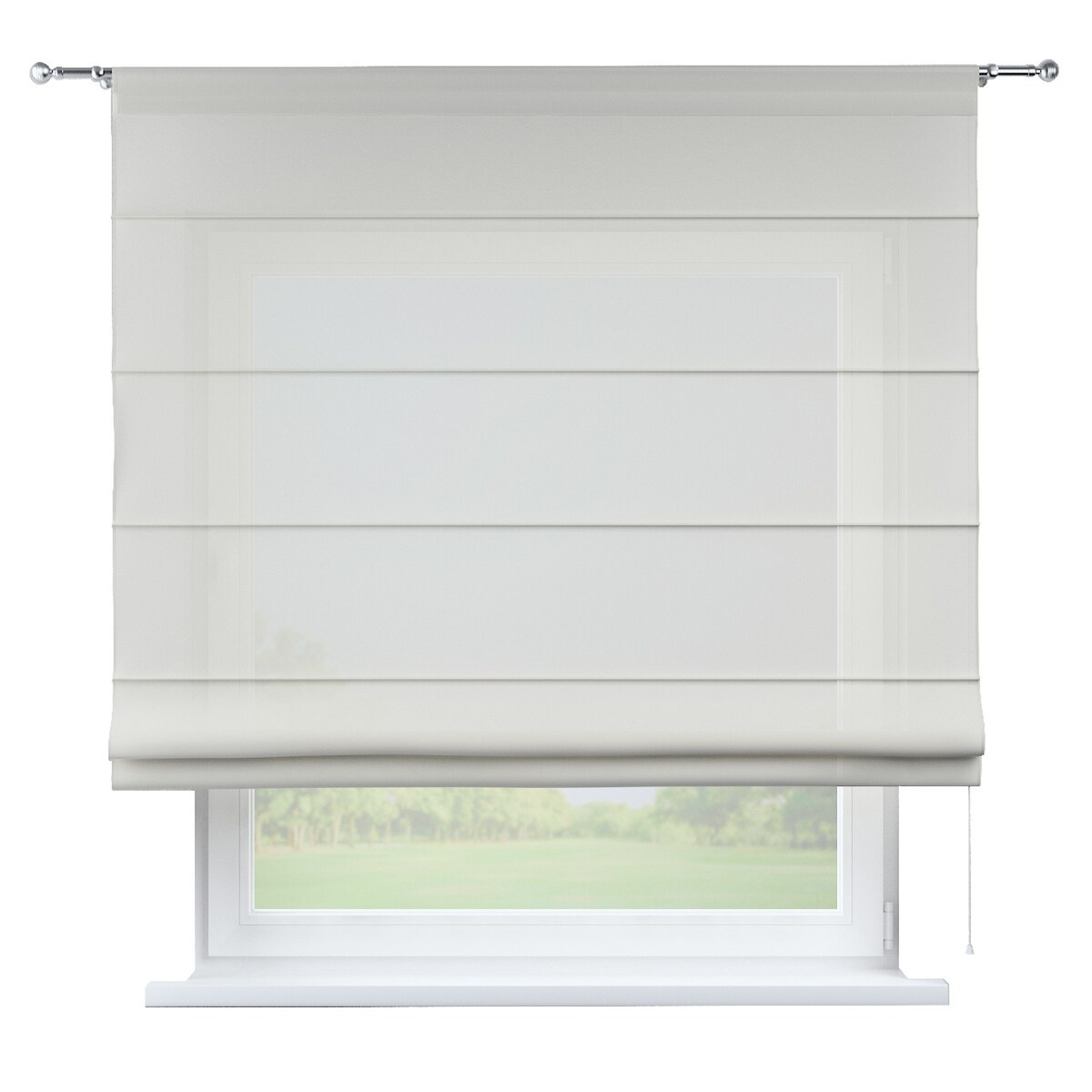 Roleta rzymska Torino 120x170 prześwitujący, naturalny