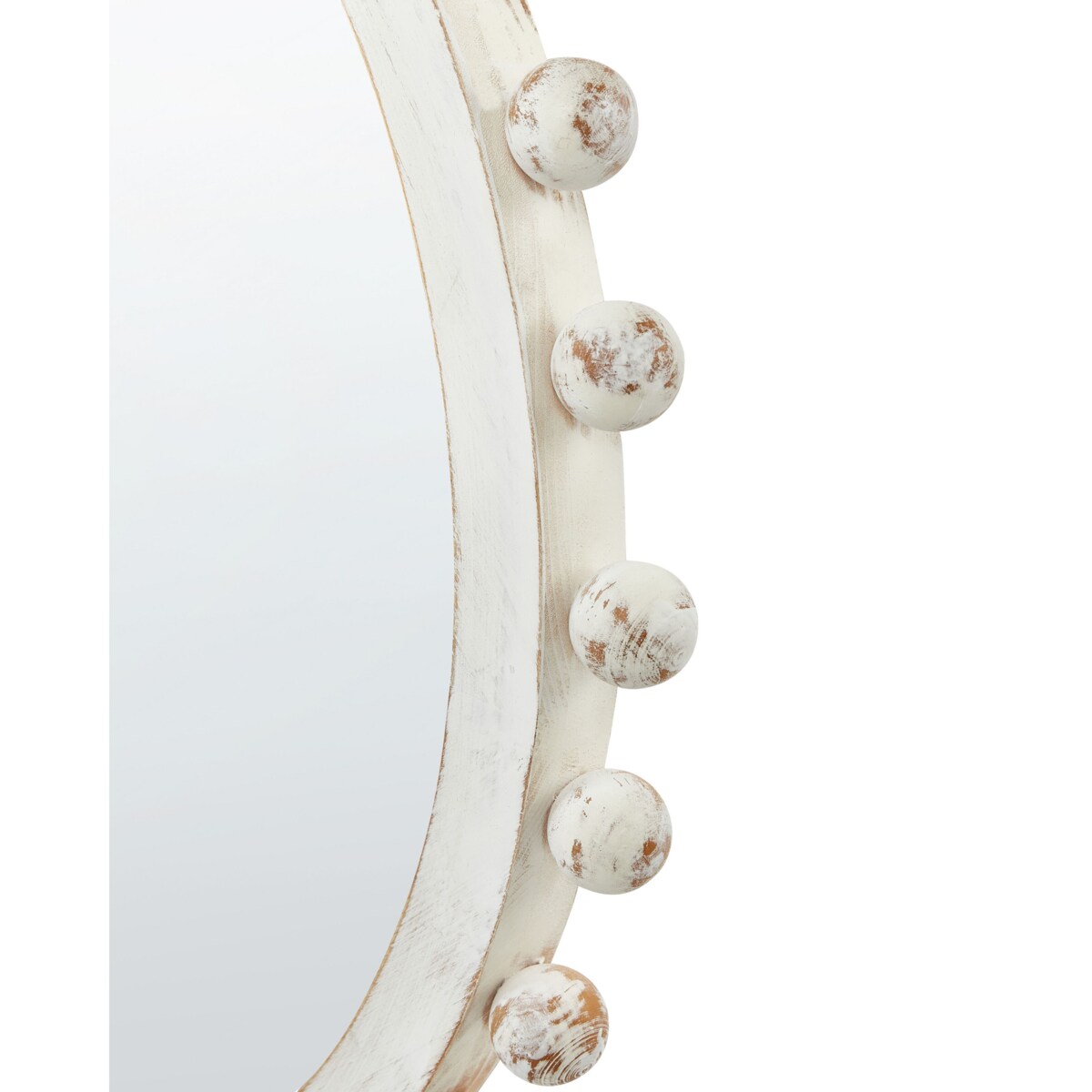 Lustro ścienne 71 cm Złamana biel TAZILLY