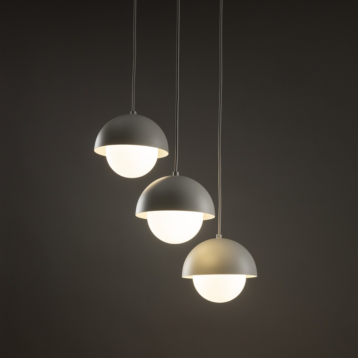 Lampa wisząca TK Lighting BONO BEIGE 10206 beżowo-biała 3xG9 regulowana do salonu jadalni kuchni