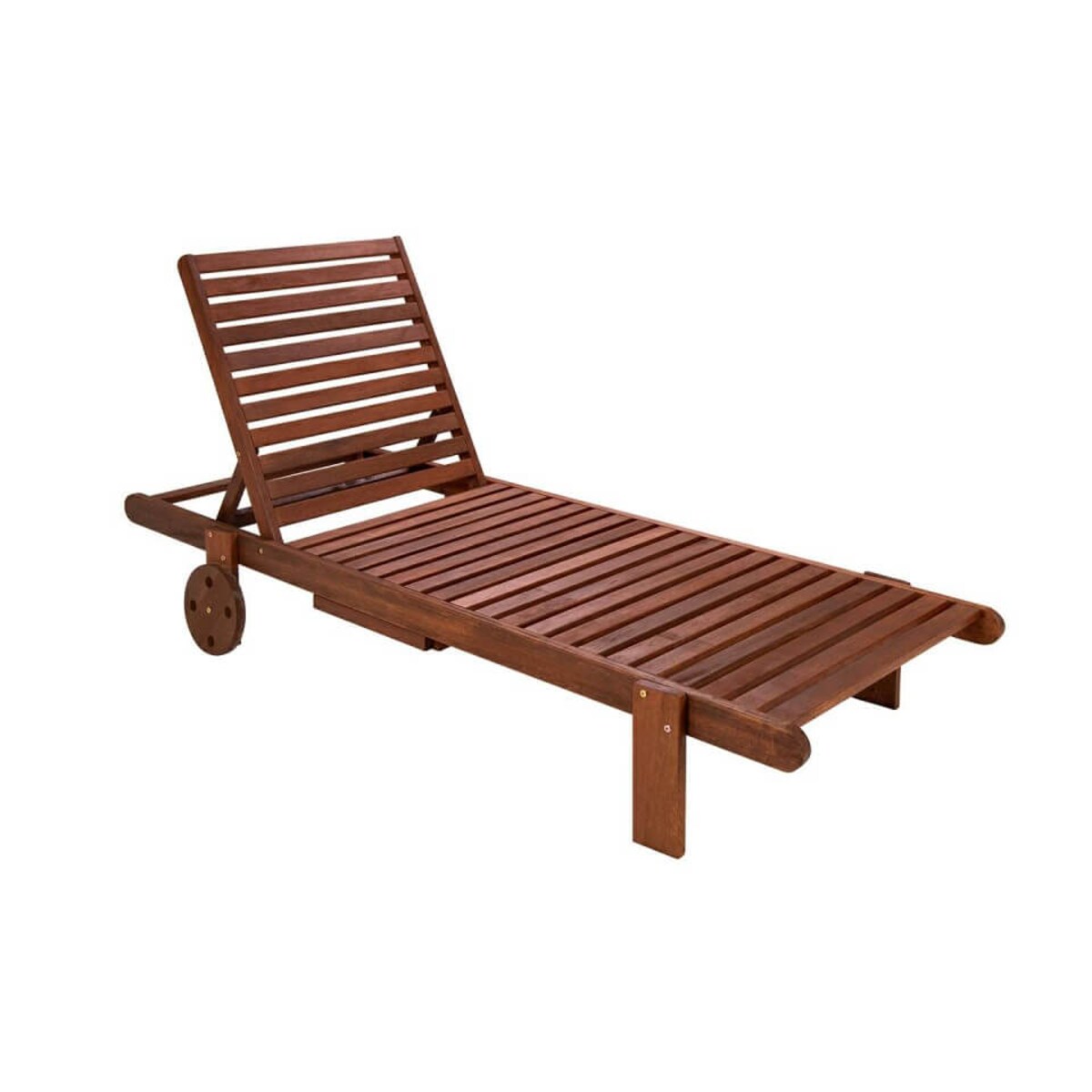 Drewniany leżak ogrodowy Azure 5900168832466 King Home na taras brązowy