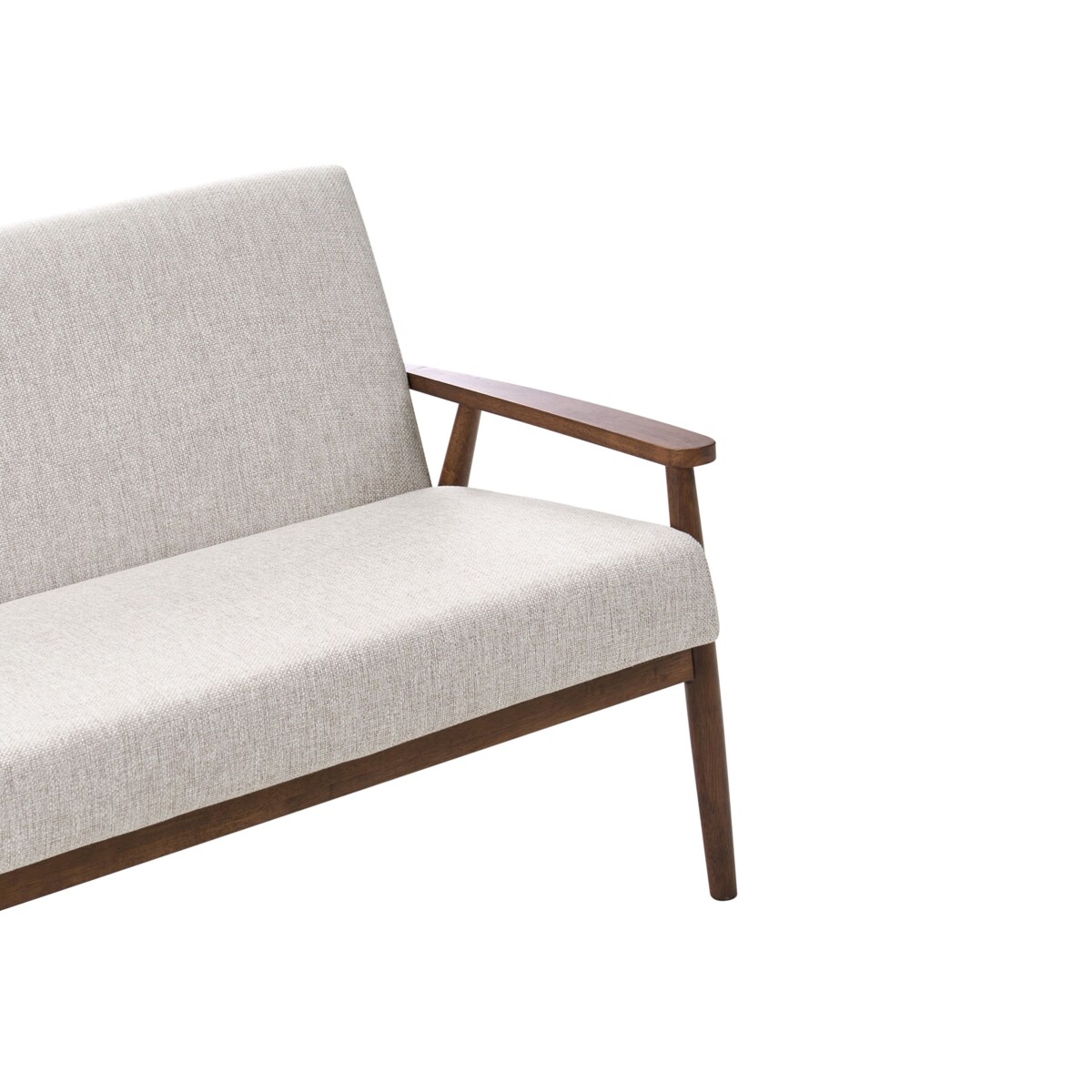 Sofa dla 2 osób ESRUM Ciemny brąz/ szary