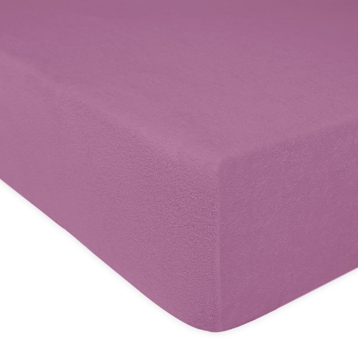 Prześcieradło frotte z gumką 160x200 kolor jasny fiolet