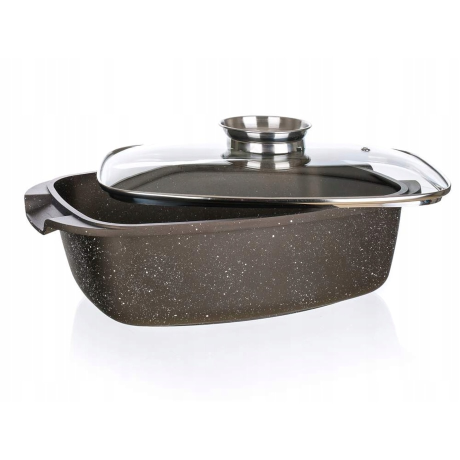 DUŻY GARNEK BRYTFANKA z dozownikiem 5,7L do gotowania pieczenia na prezent