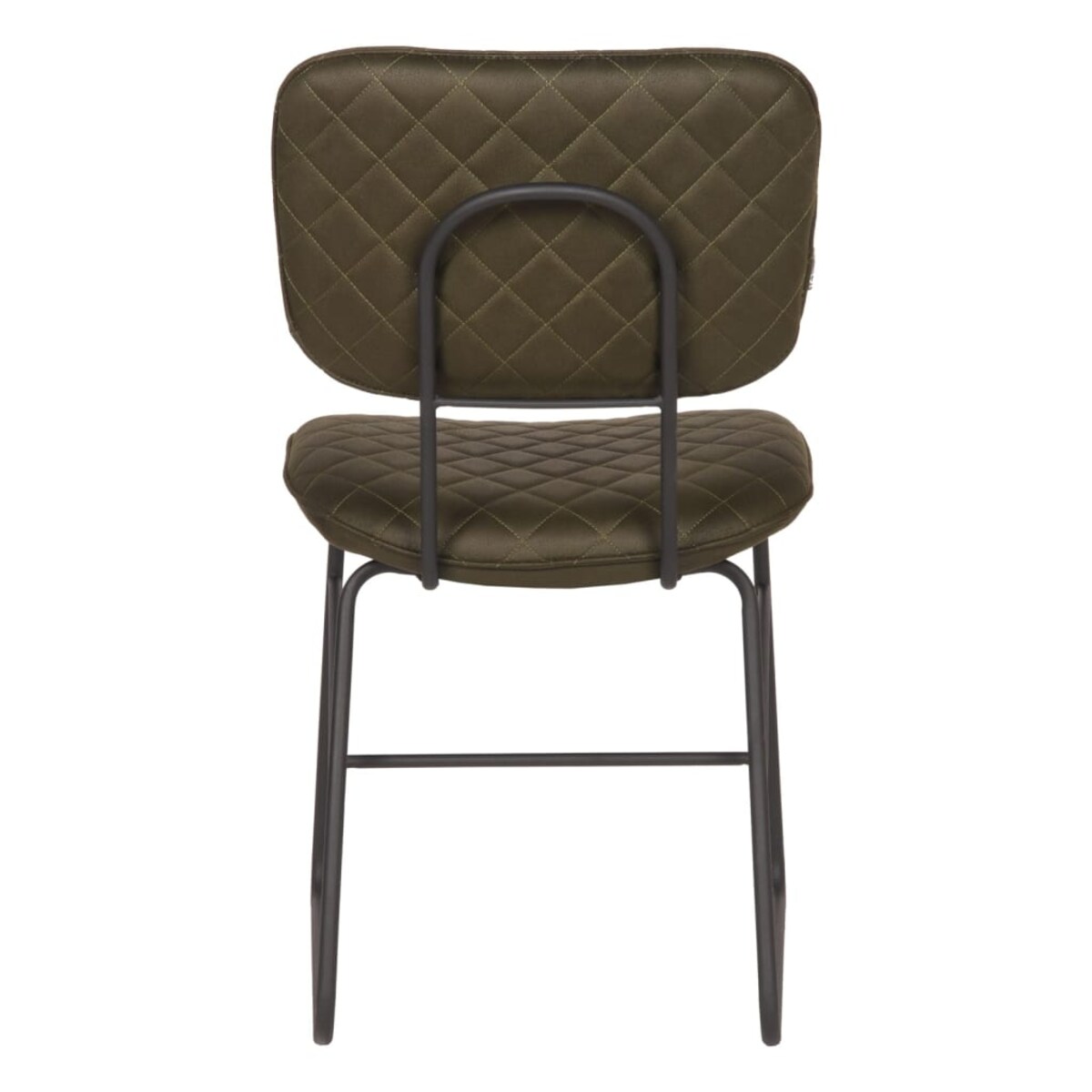 LABEL51 Krzesła stołowe Sev, 2 szt., 49x60x87 cm, zieleń wojskowa