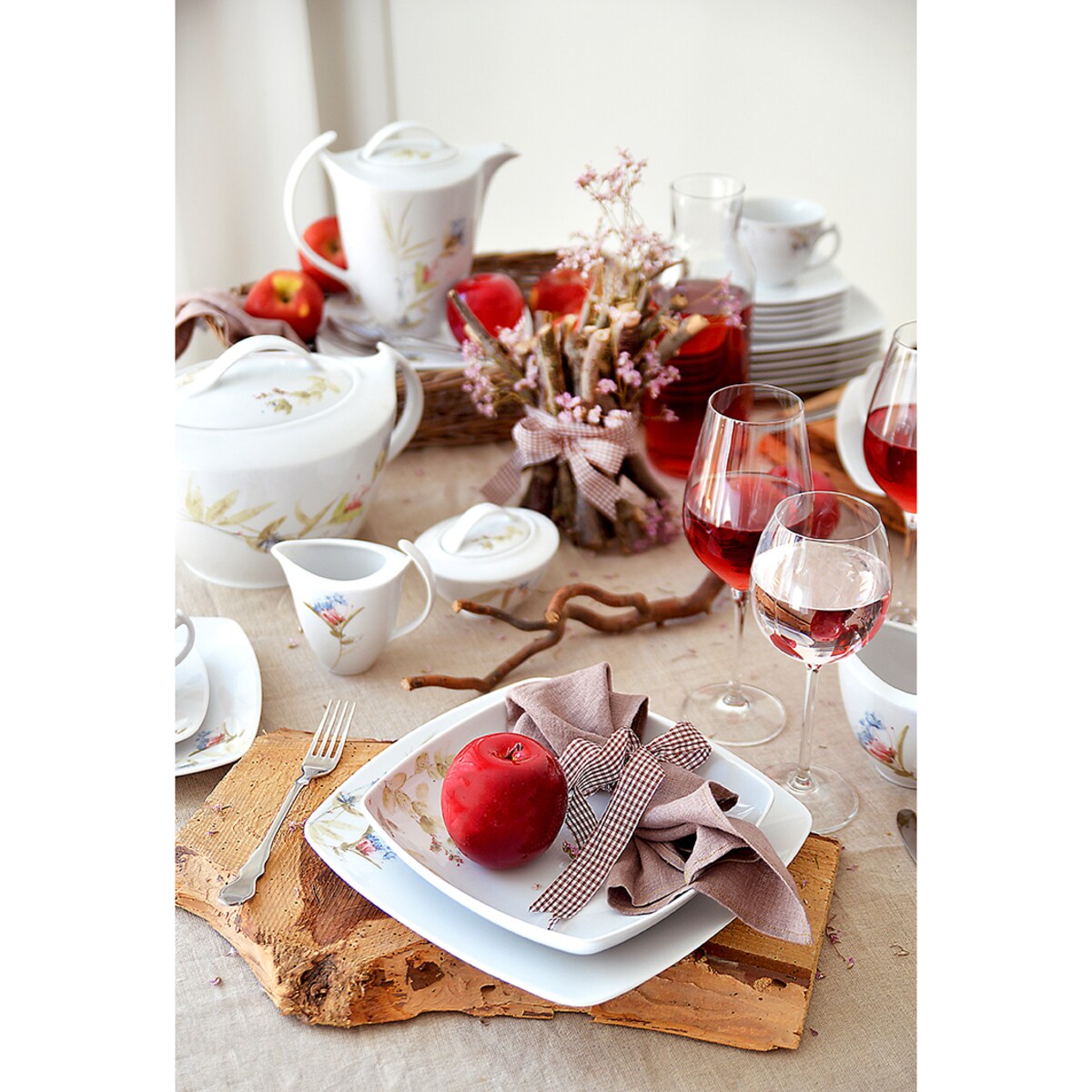 Serwis obiadowy dla 12 osób 44 el. Akcent Letni Czar G860