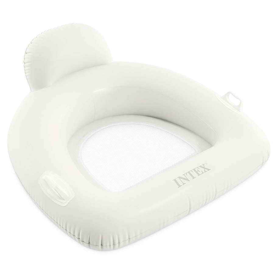 Fotel materac dmuchany Intex 56801 do pływania biały Lounge plażowy