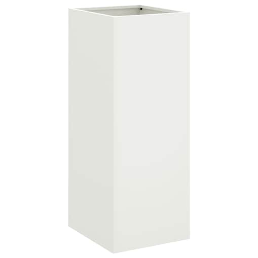 vidaXL Donica, biała, 32x29x75 cm, stal