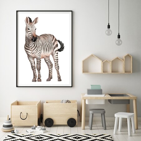 Plakat dla dzieci Zebra 50x70