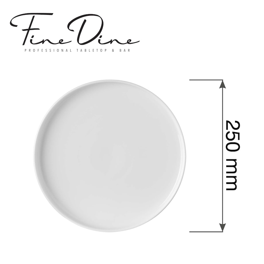 Talerz z wysokim rantem Pure Bianco, 250mm