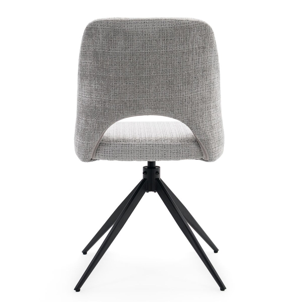 Krzesło tapicerowane obrotowe MILO II jasny szary do salonu jadalni kuchni