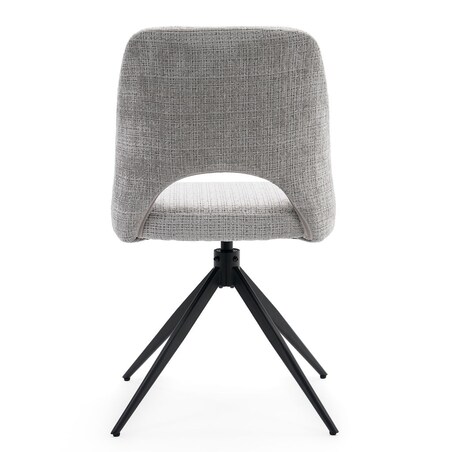 Krzesło tapicerowane obrotowe MILO II jasny szary do salonu jadalni kuchni