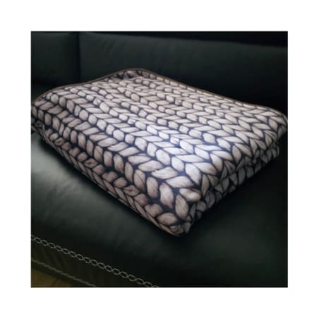 Narzuta drukowana 160x200 cm KNITT BROWN