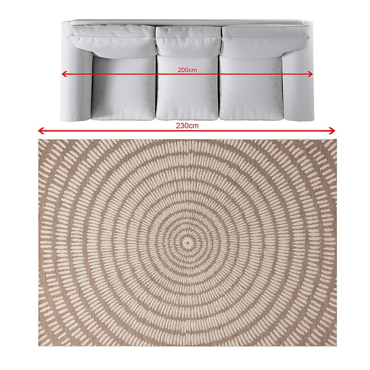 Dywan Jersey Home beige/mink 160x230cm, 160x230cm