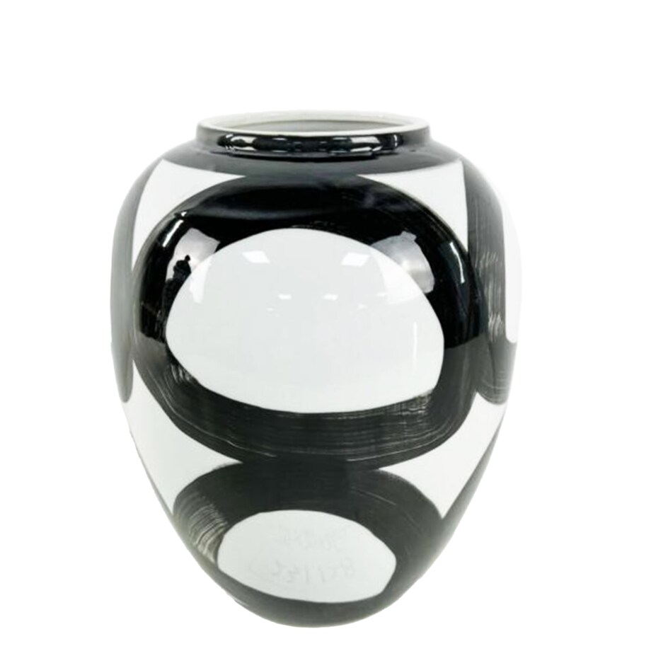 Wazon ceramiczny Black-White 25x20x20 cm ROUTE