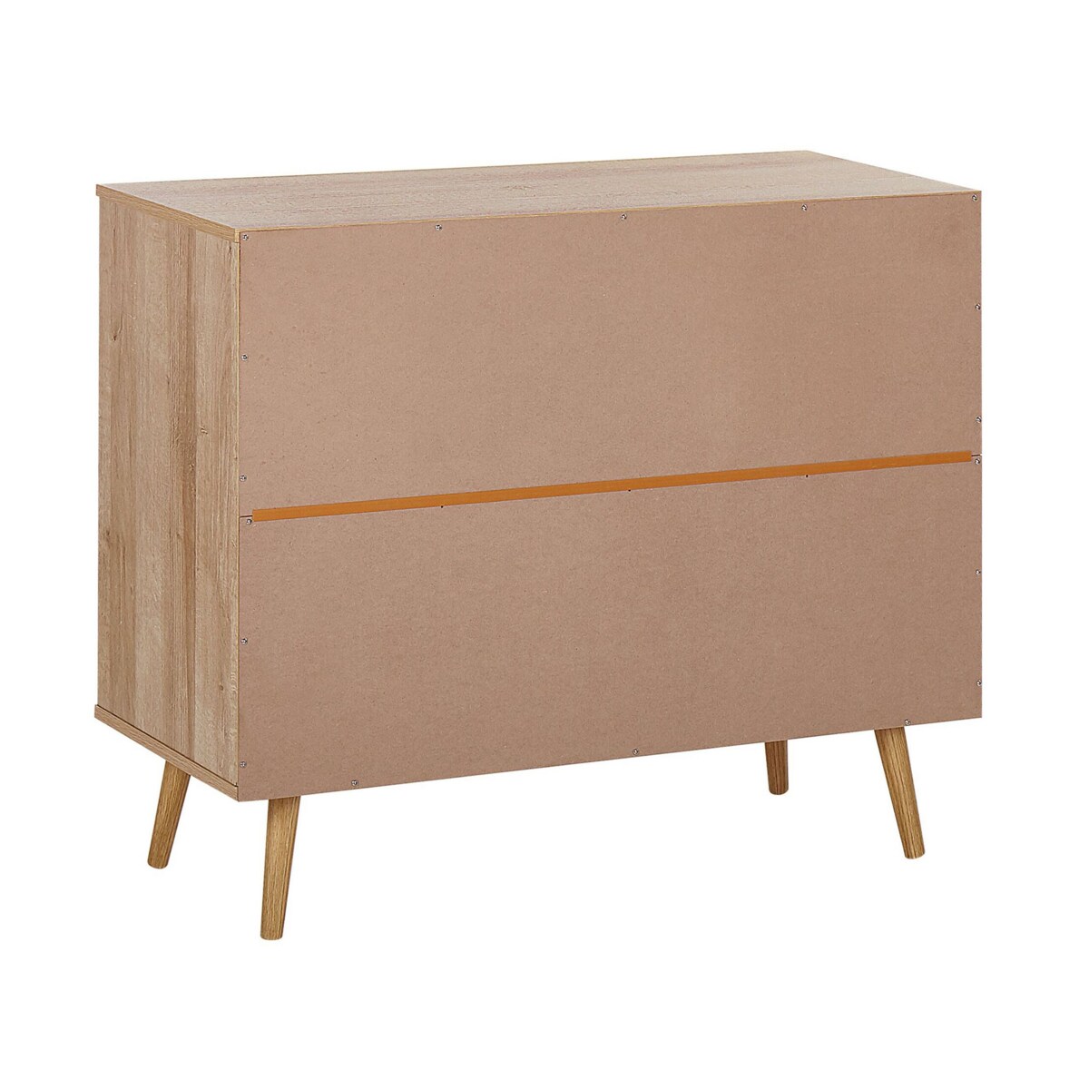 Komoda fronty rattanowe jasne drewno PONCA