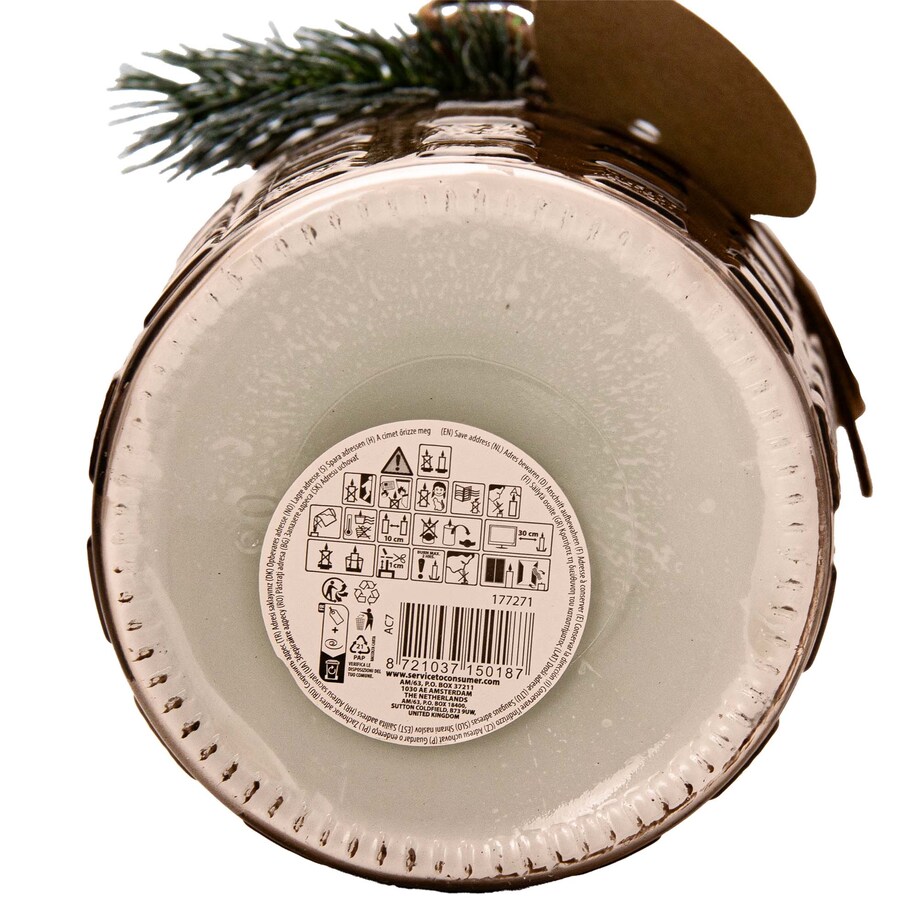 Świeczka Zapachowa Świeca Świąteczna Zapach Drzewny Dekoracja Brązowa