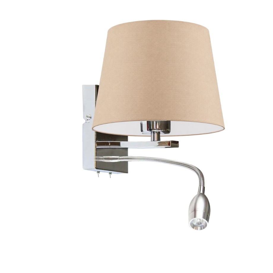 Kinkiet LED lampa ścienna lampa na ścianę z abażurem stożek MOTO
