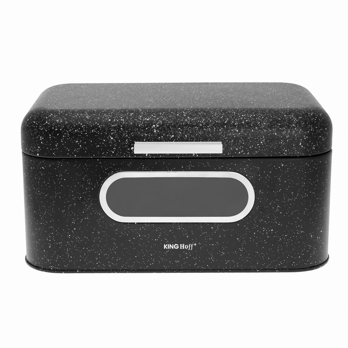 Chlebak stalowy marmurek czarny KINGHOFF