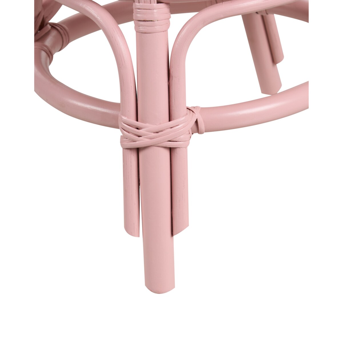 Krzesło rattanowe dla dzieci różowe KALIVIA