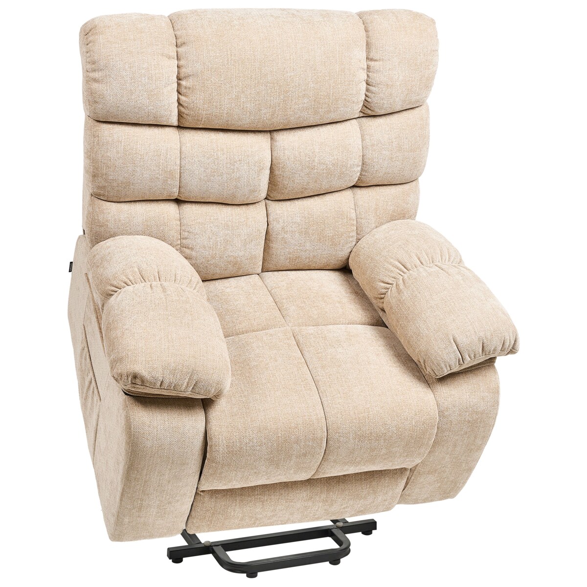 Fotel Tkanina Beżowy ARES