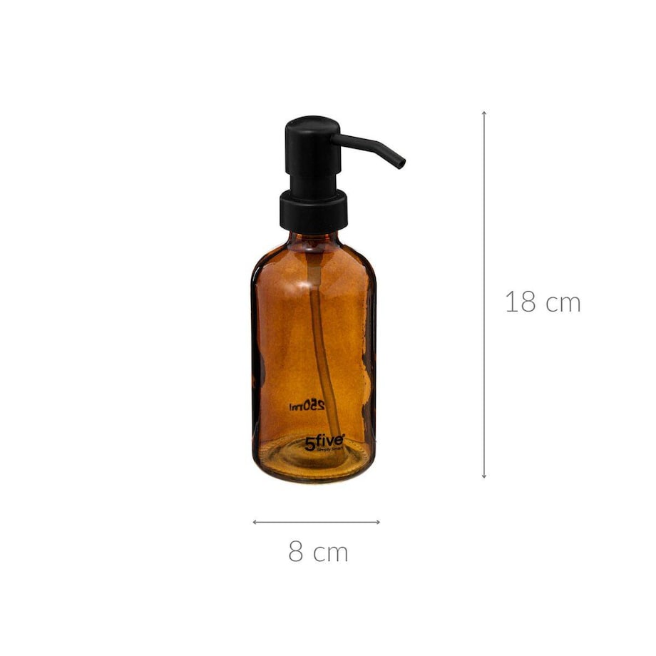 Dozownik na mydło w płynie, szkło, 250 ml