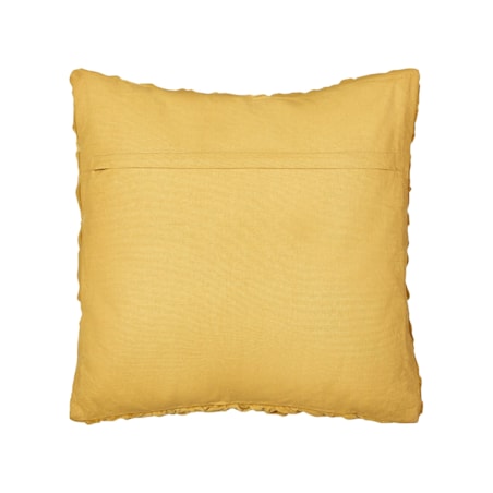 2 welurowe poduszki dekoracyjne 45 x 45 cm żółte CHOISYA