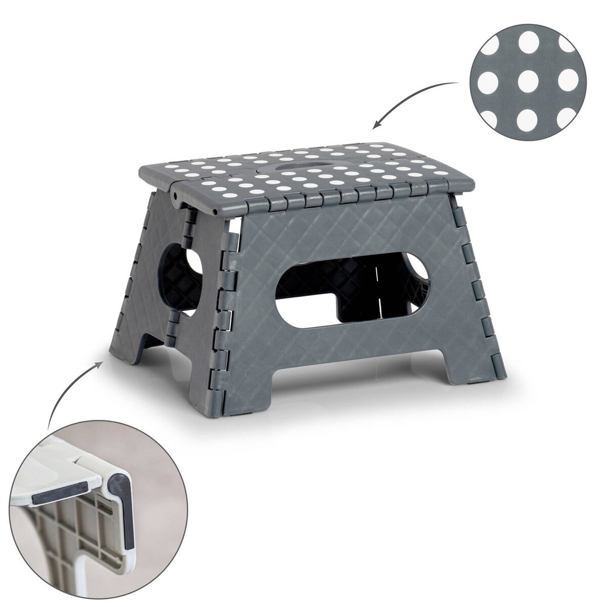 stołek antypoślizgowy składany, 35 x 28 x 22 cm, ZELLER