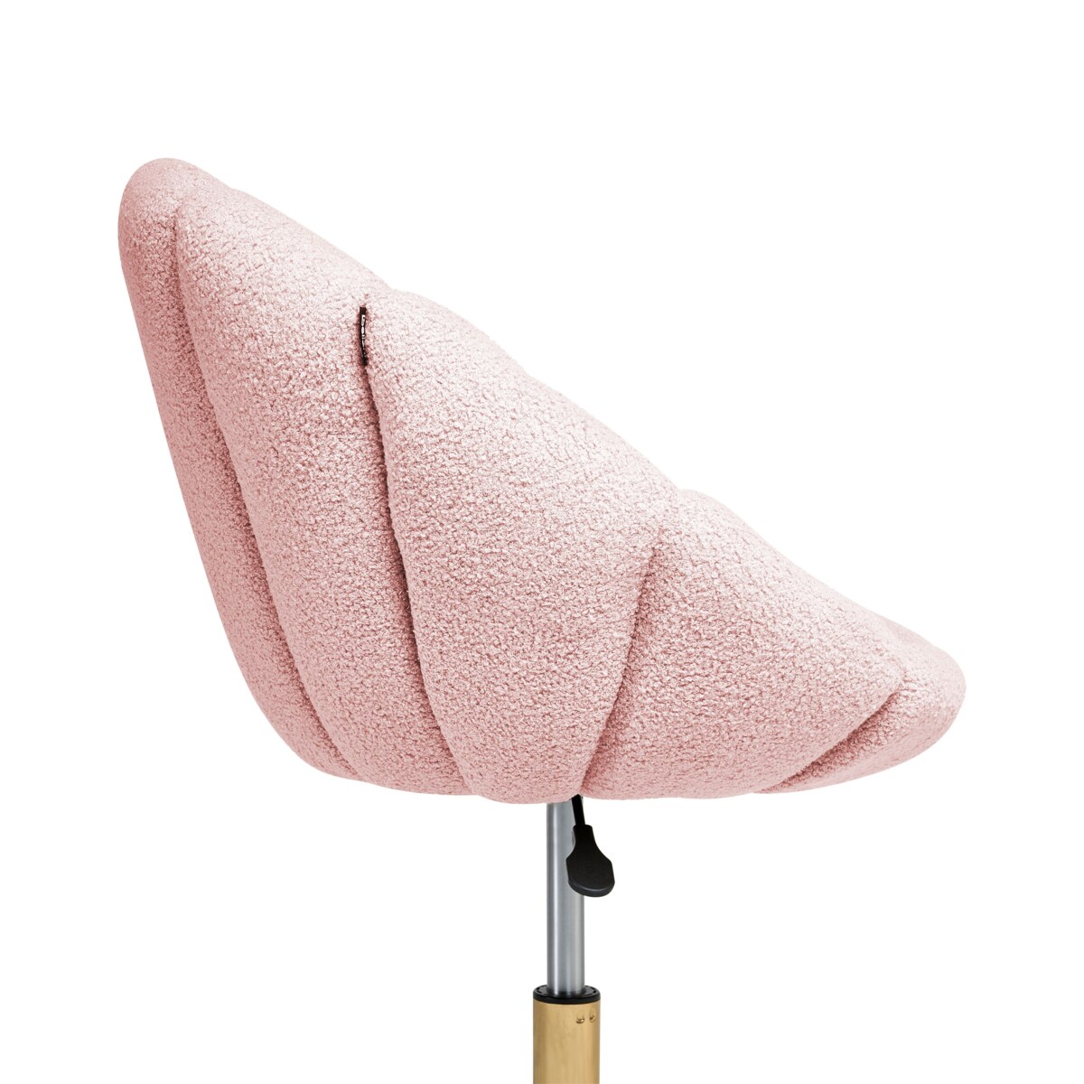 Krzesło obrotowe Obrotowy ANNABELLE Boucle Pastelowy róż