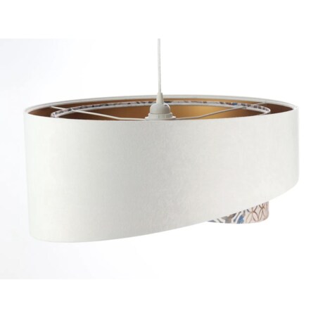 Lampa wisząca ALBIT GOLD biała/złota