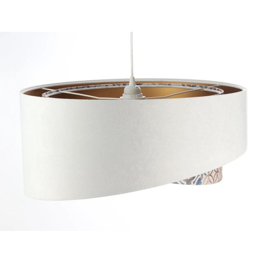 Lampa wisząca ALBIT GOLD biała/złota