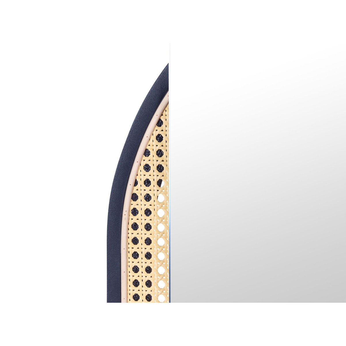 Lustro ścienne rattanowe 53 x 143 cm jasne NEVERS