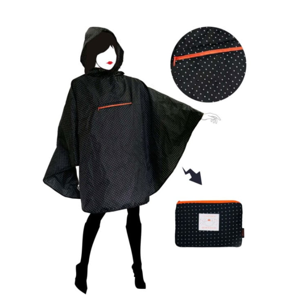 Peleryna przeciwdeszczowa Poncho PLUME