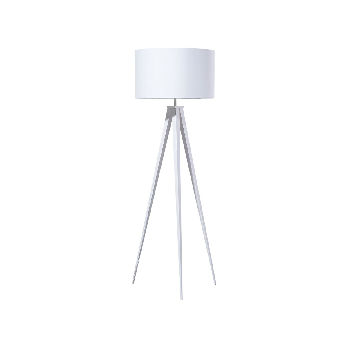 Lampa podłogowa metalowa biała STILETTO